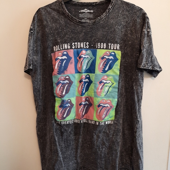The Rolling Stones Band T-Shirt - 1989 Tour Logo - Picture 2 of 7
